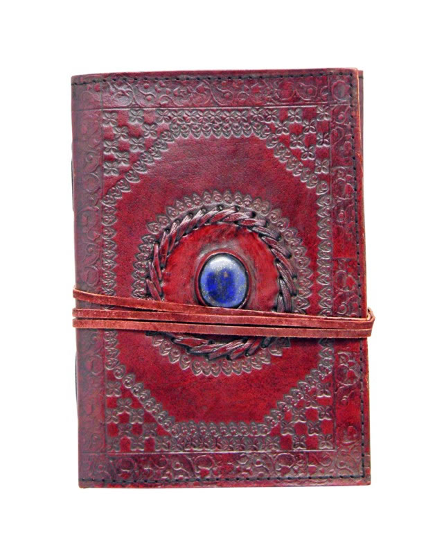 Fantasy Gifts Leather Embossed Stone Eye Journal, Leather Embossed